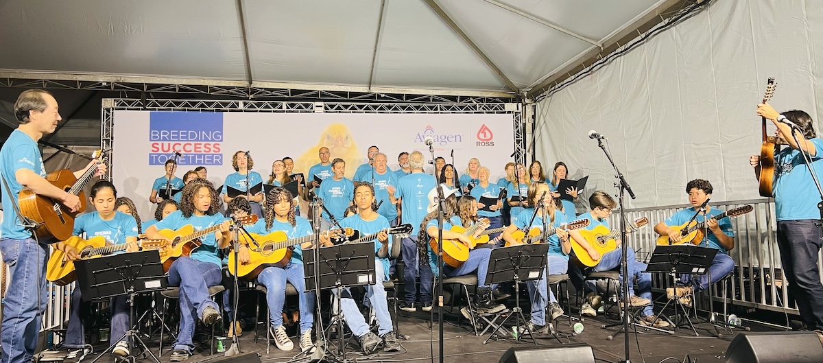 Group of students playing music
