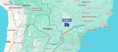 Brazil Chick Delivery Tracking Map 